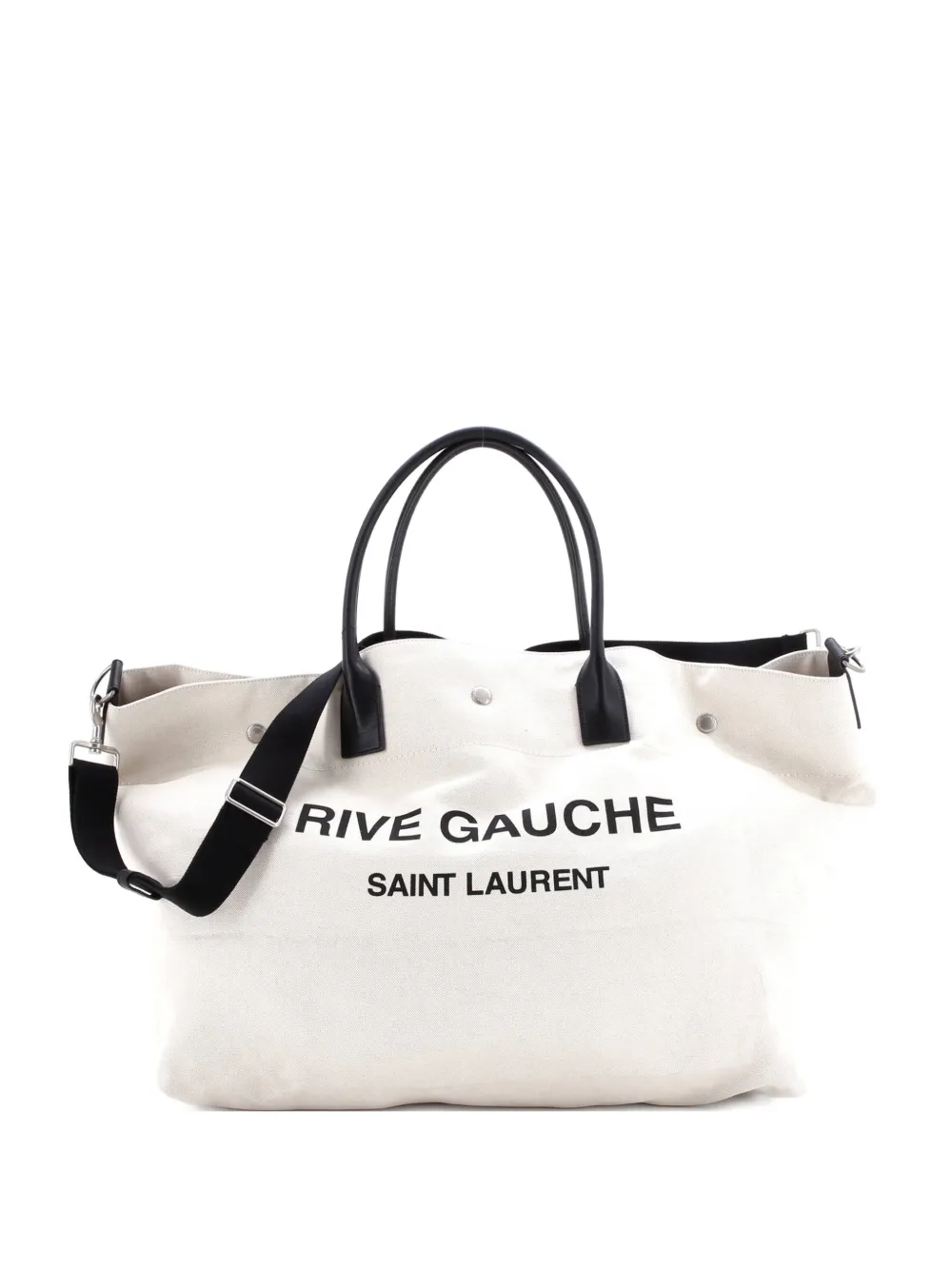 Saint Laurent Pre-Owned Rive Gauche Shopper Canvas Maxi tote bag | neutro | Image 1