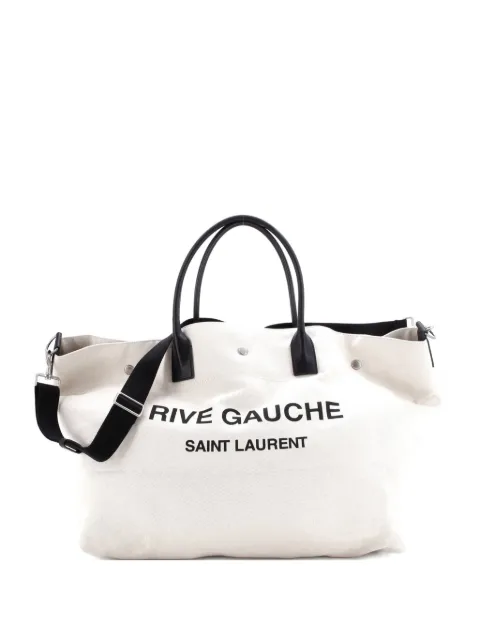 Saint Laurent Pre-Owned Rive Gauche Shopper Canvas Maxi tote bag