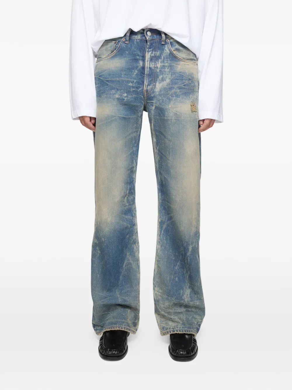  Acne Studios Distressed Jeans - Blue 