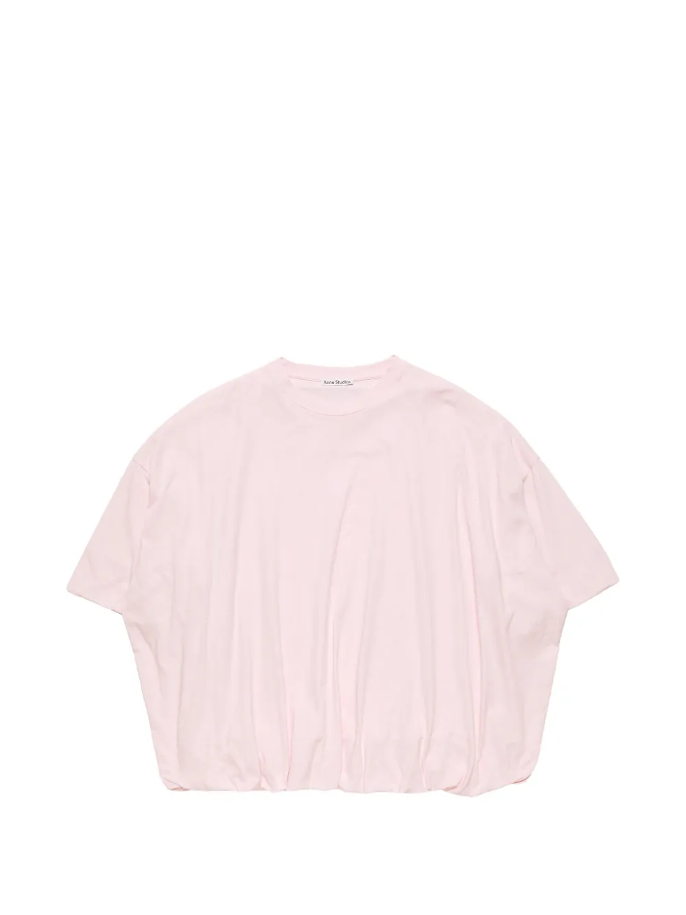 Acne Studios logo-patch oversized T-shirt - Rosa