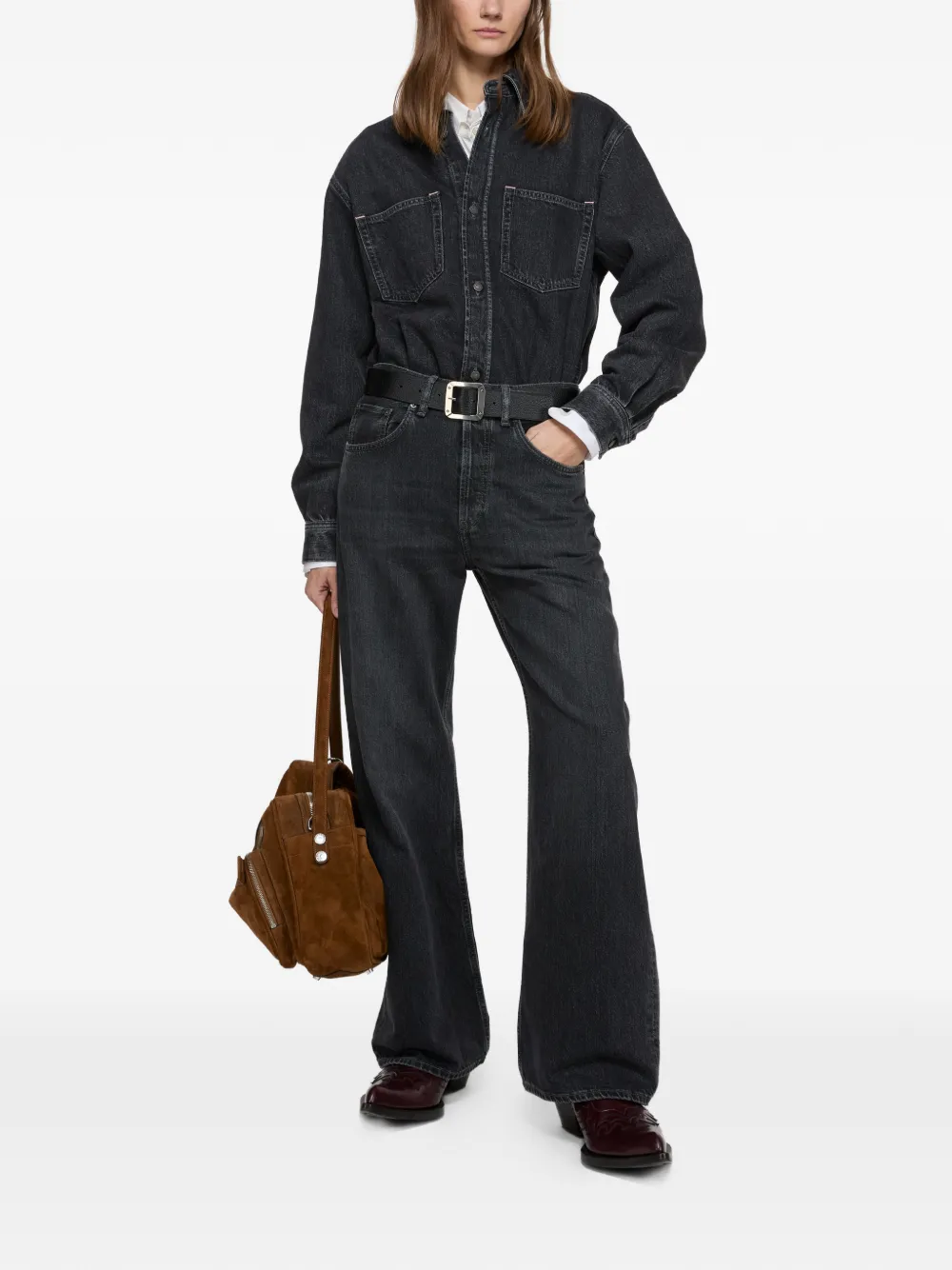  Acne Studios 2021f Patch-pockets Jeans - Black 