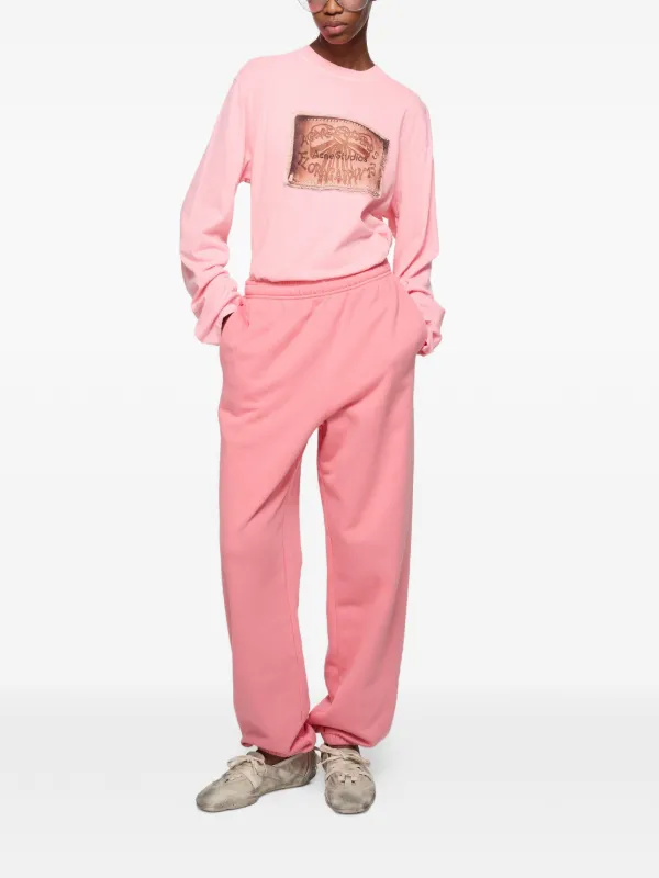 Acne Studios グラフィック ロングTシャツ | ピンク | FARFETCH JP