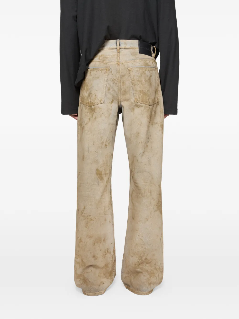 Acne Studios Jeans met vervaagd effect Beige