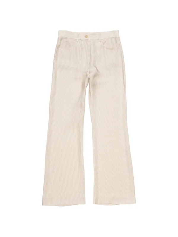 Acne Studios Tailored Check Trousers in Neutrals