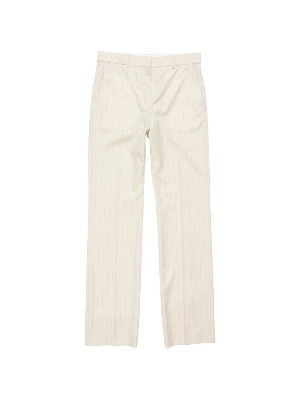 Acne Studios - wool pinstripe trousers - women - Wool - 40 - Neutrals