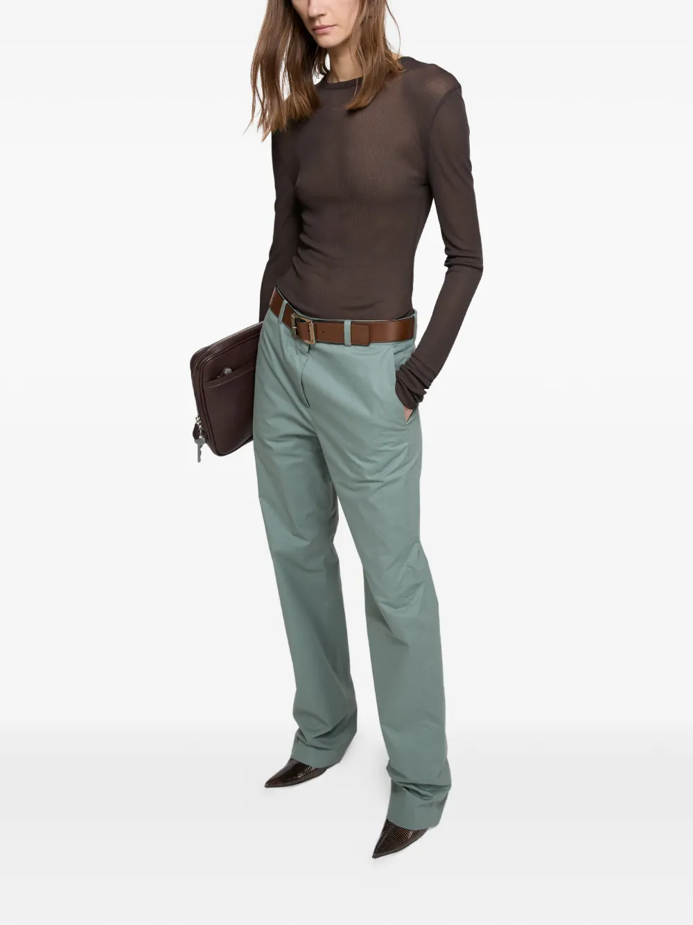 Acne Studios Twill pantalon Groen