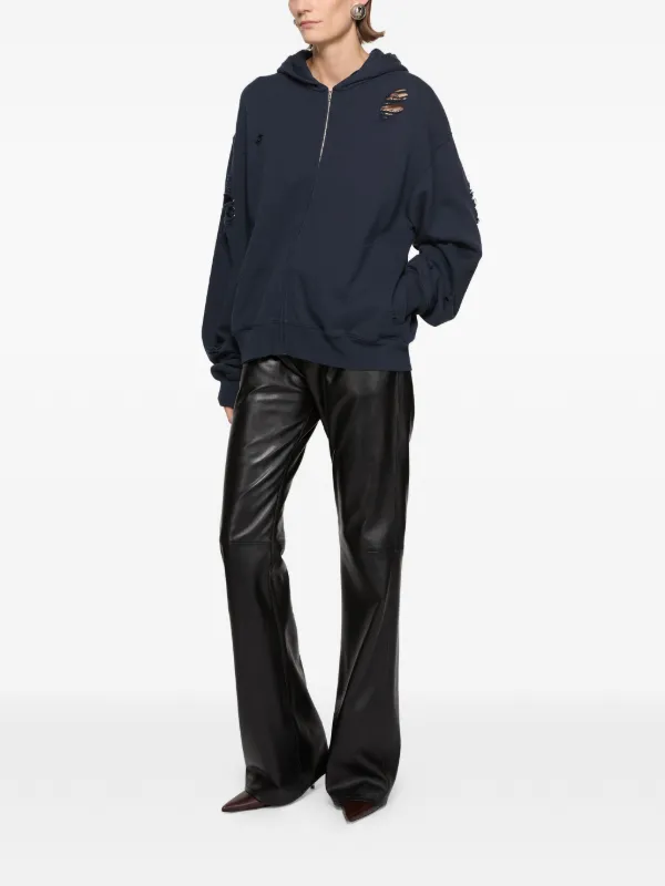 Acne Studios ダメージ パーカー | ブルー | FARFETCH JP