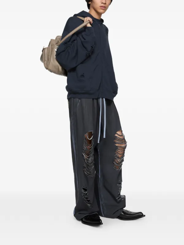 Acne Studios ダメージ パーカー | ブルー | FARFETCH JP