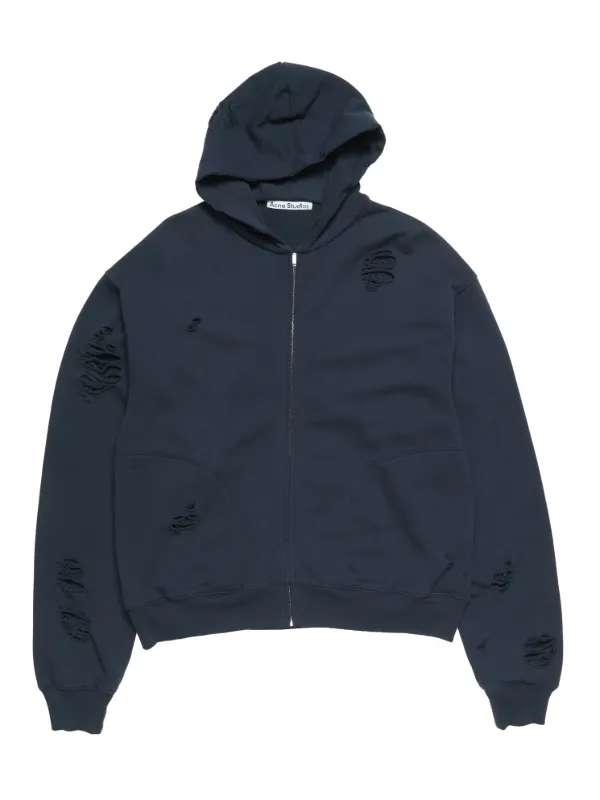 Acne Studios ダメージ パーカー | ブルー | FARFETCH JP