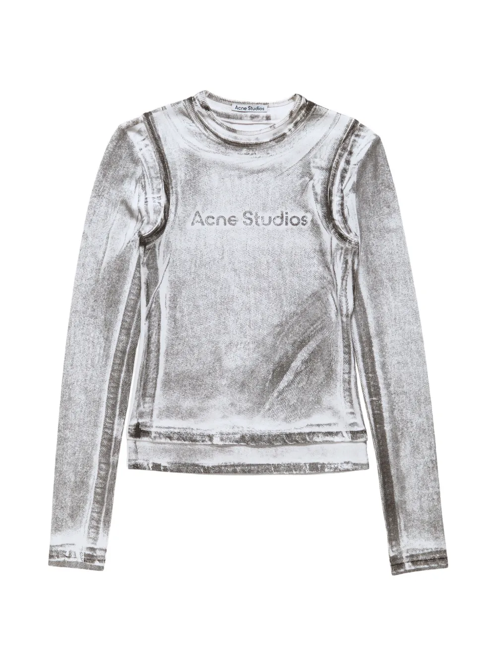 logo-print long-sleeve top
