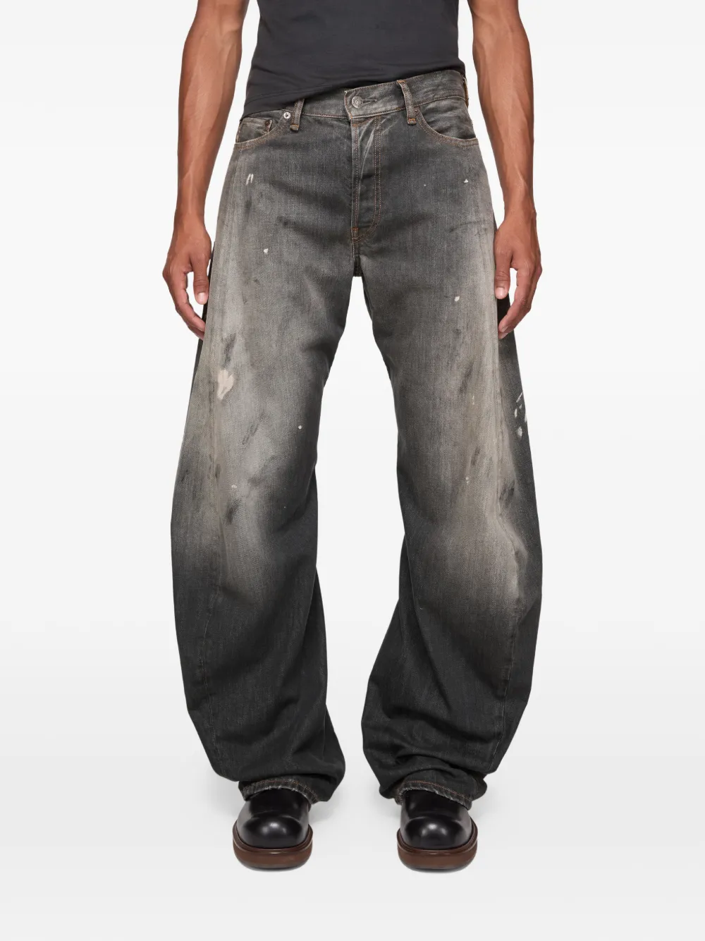  Acne Studios Logo-patch Jeans - Grey 