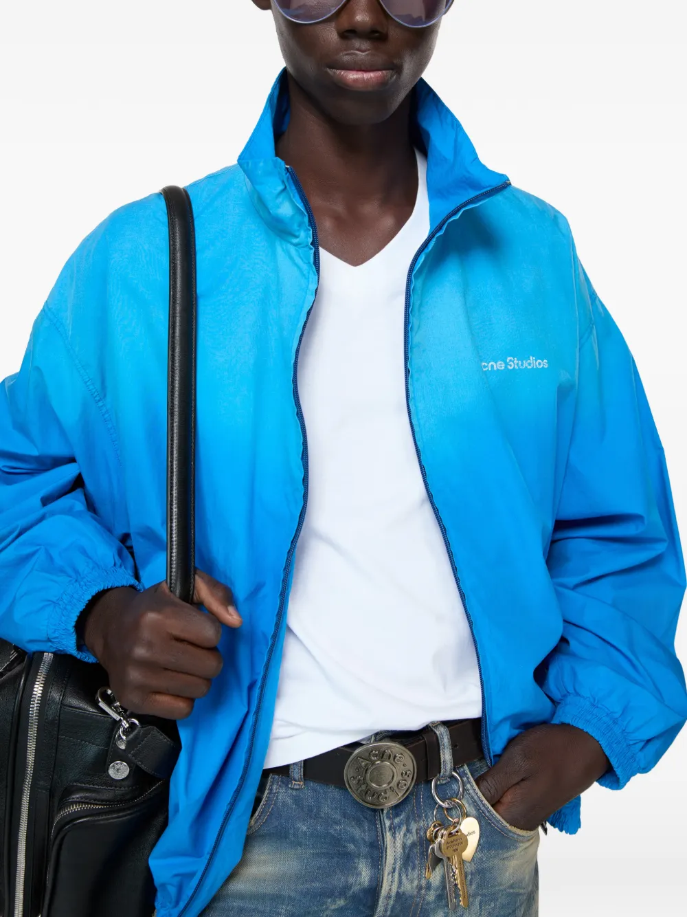  Acne Studios Cotton Zipped Jacket - Blue 