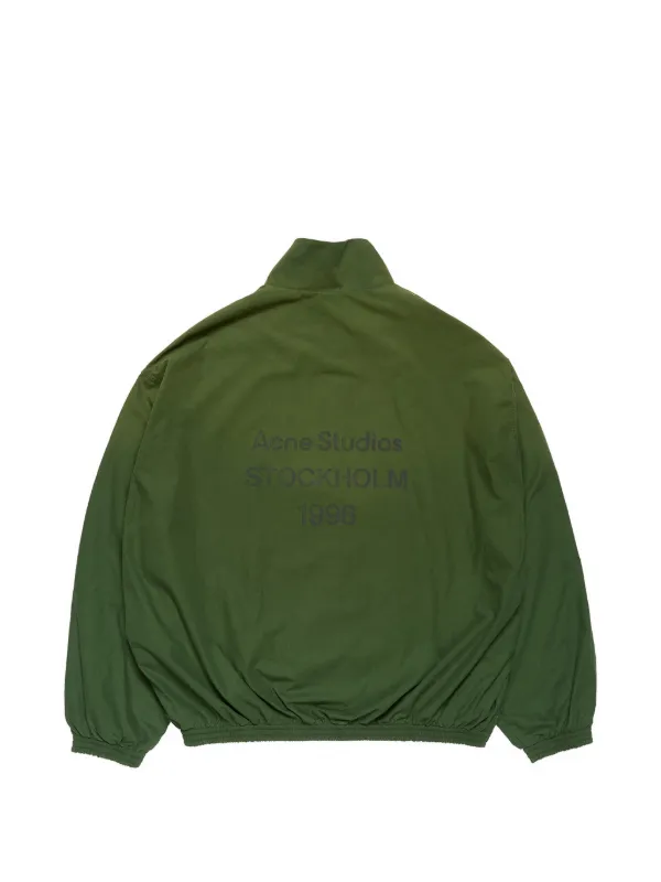 Acne Studios Washed Logo Jacket | Green | FARFETCH