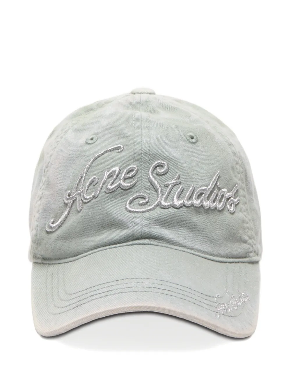 Acne Studios embroidered cap - Grigio