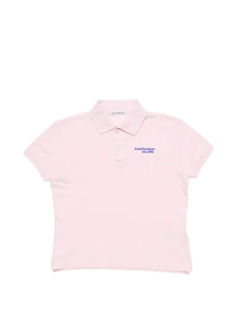 Acne Studios logo-embroidered polo shirt