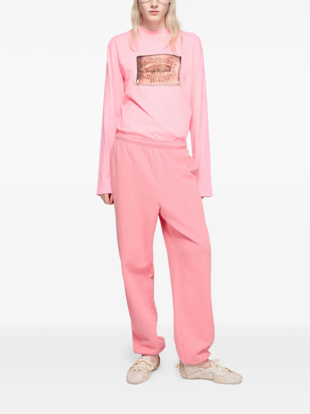  Acne Studios Elasticated-waistband Trousers - Pink 