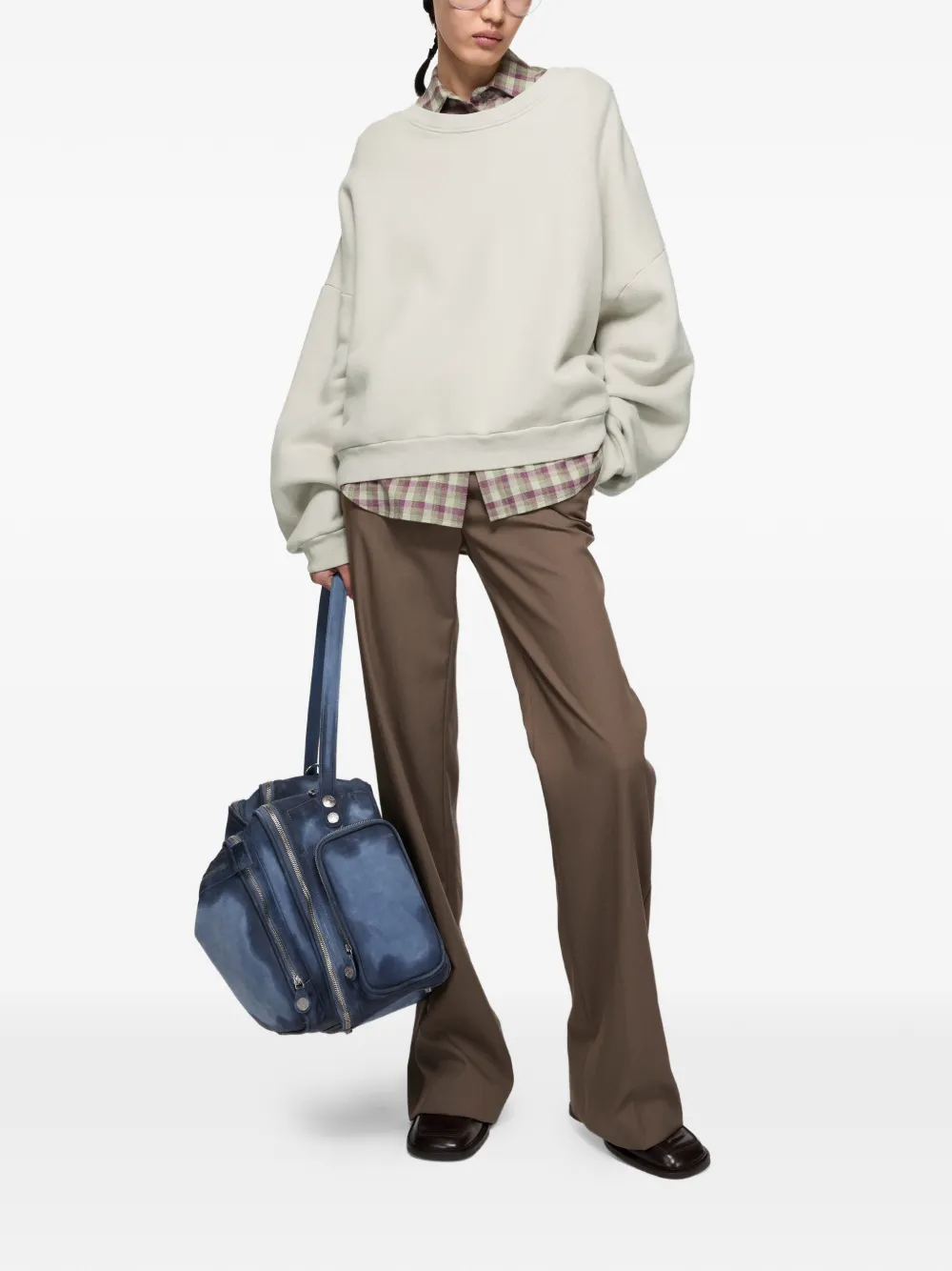  Acne Studios Round-neck Sweatshirt - Neutrals 