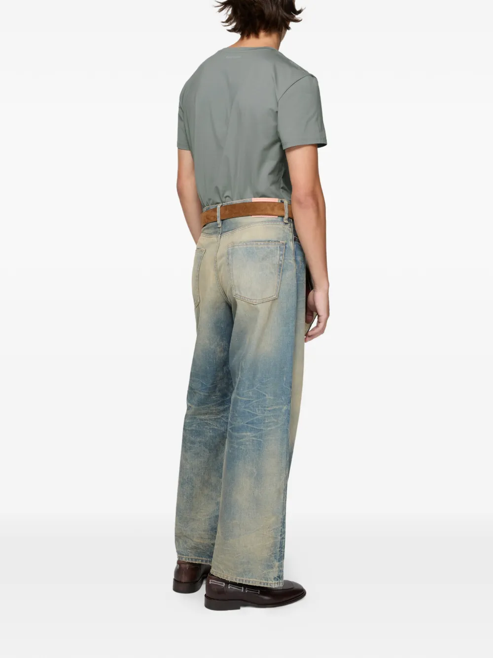 Acne Studios Regular-fit T-shirt Grijs