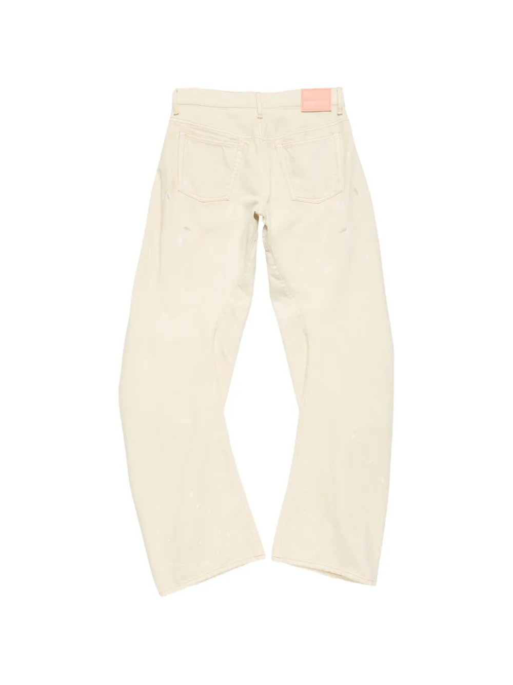Acne Studios Ruimvallende jeans Beige