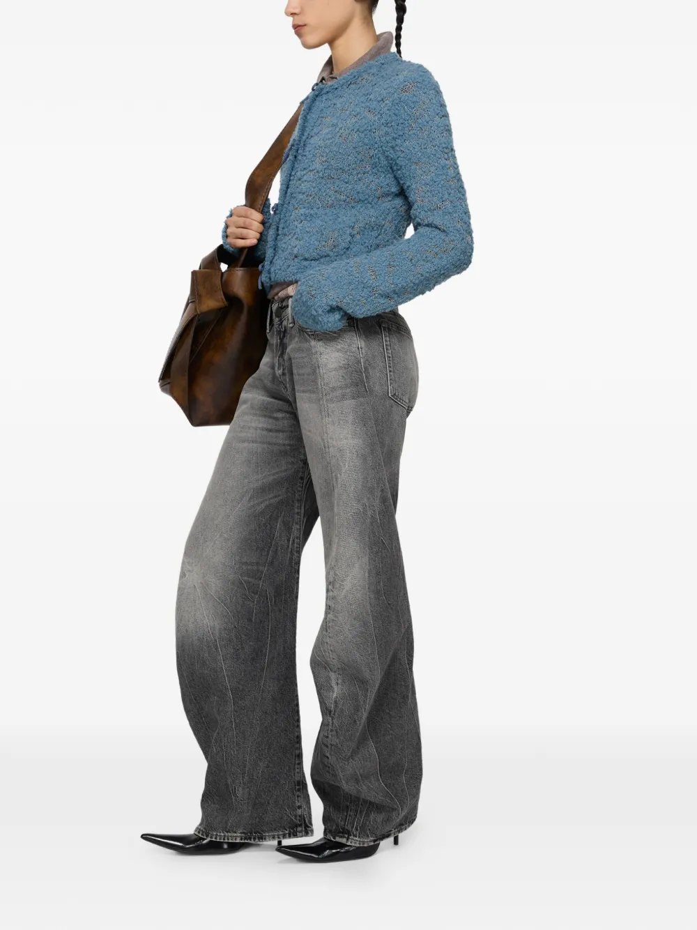 Acne Studios Jeans met wassing Grijs
