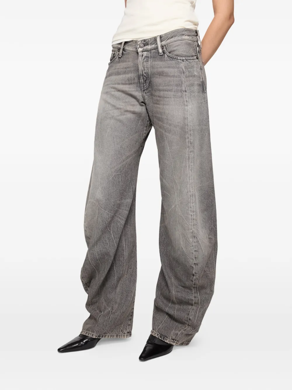 Acne Studios Jeans met wassing Grijs