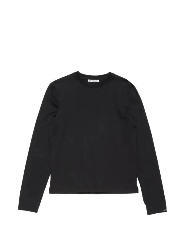 Acne Studios ロングシャツ Acne Studios ロングスリーブ トップ | ブラック | FARFETCH JP