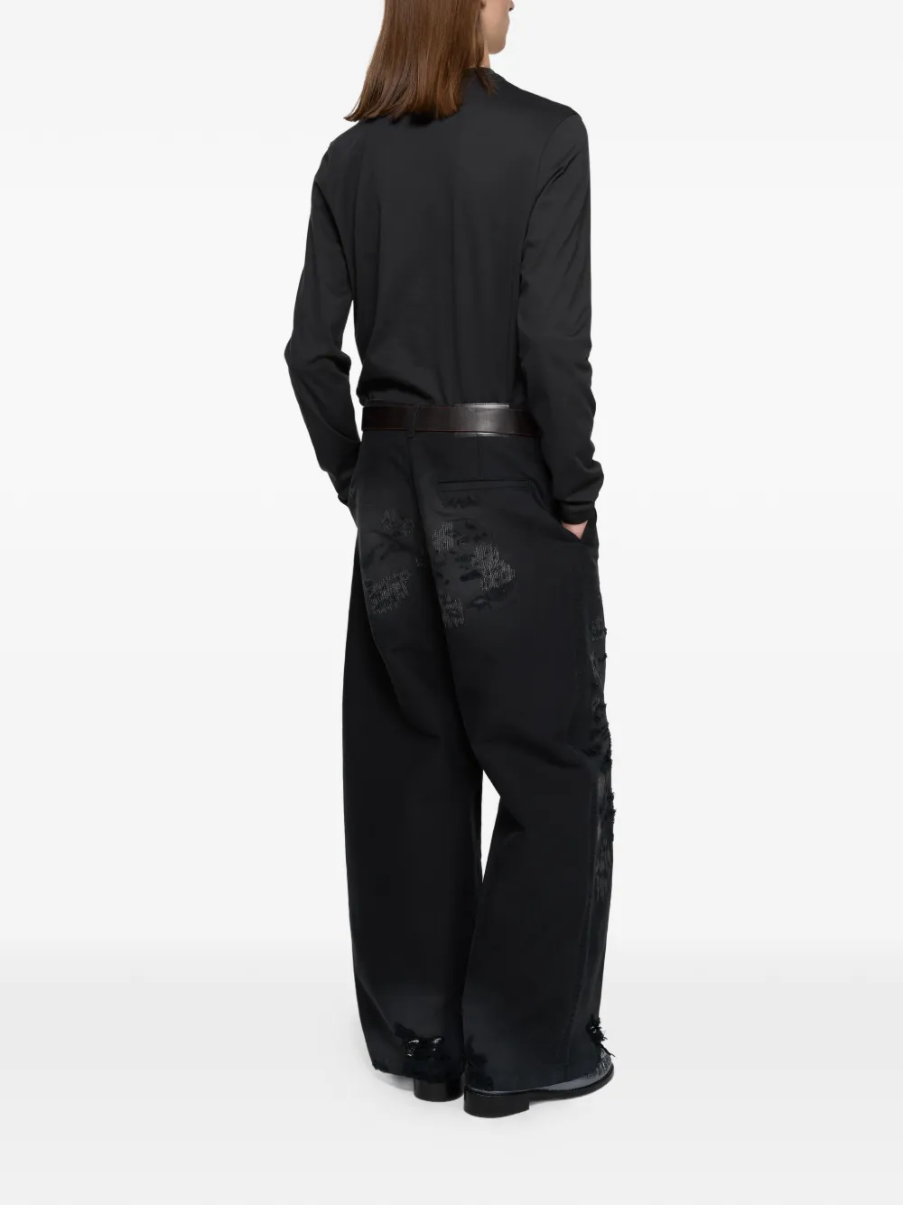 Acne Studios Satin Label t-shirt | Black | FARFETCH RO