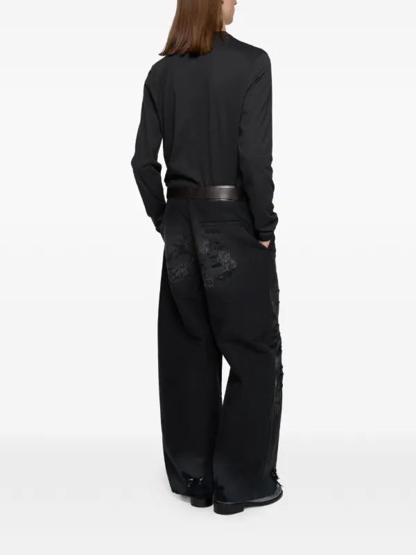 Acne Studios ロングスリーブ トップ | ブラック | FARFETCH JP
