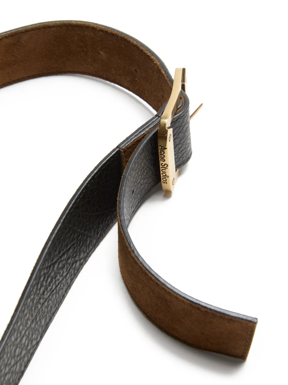 Acne Studios Square-buckle Leather Belt - Brown 