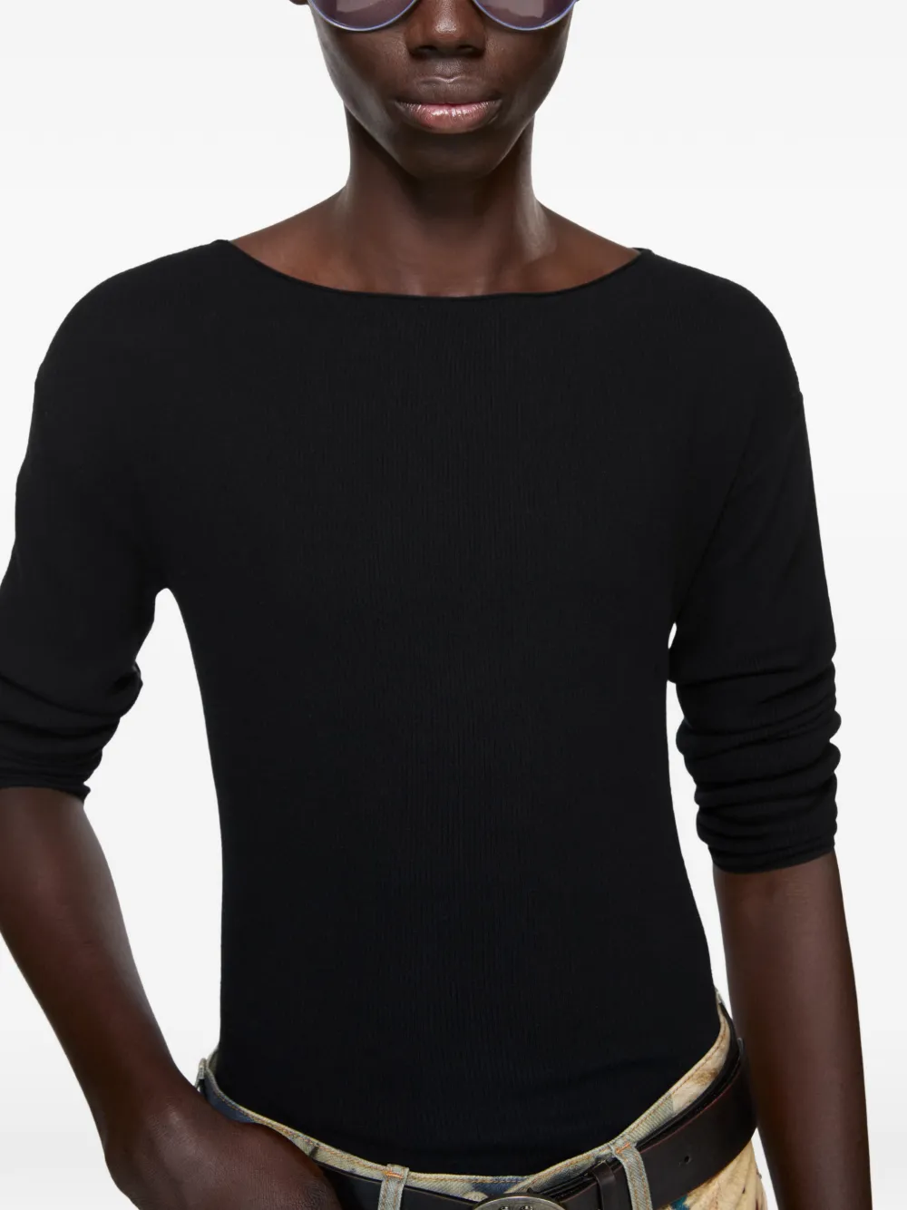 Acne Studios Trui verfraaid met logo Zwart
