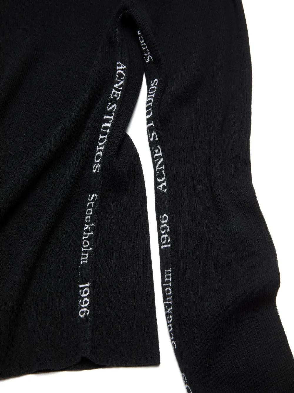 Acne Studios Trui verfraaid met logo Zwart