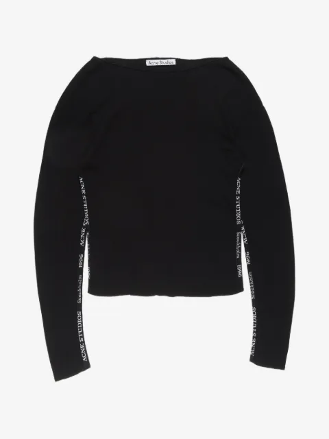 Acne Studios pull à logo strassé