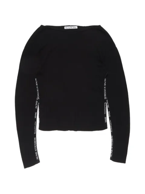 Acne Studios logo tape knit jumper