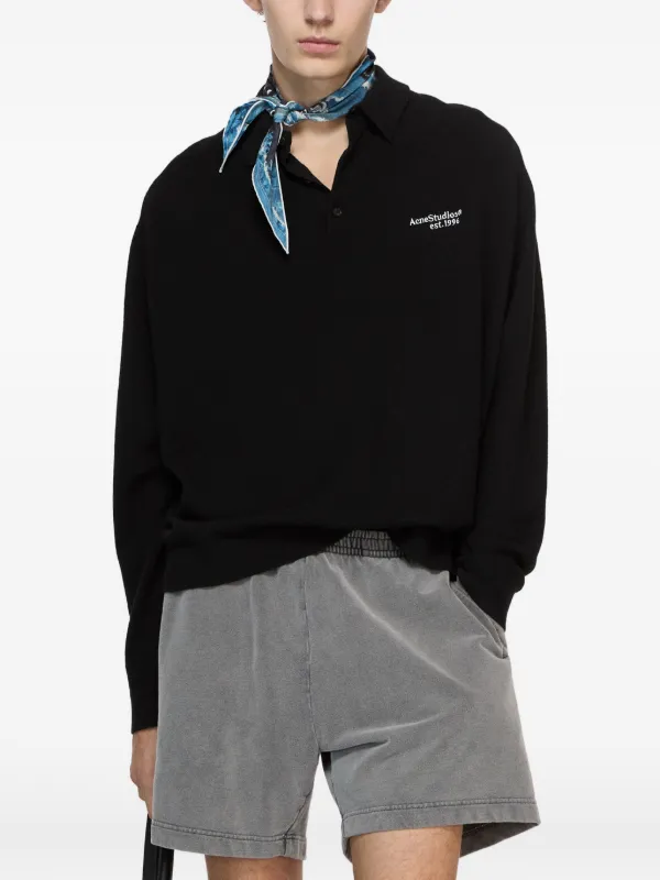 Acne Studios ポロシャツ | ブラック | FARFETCH JP