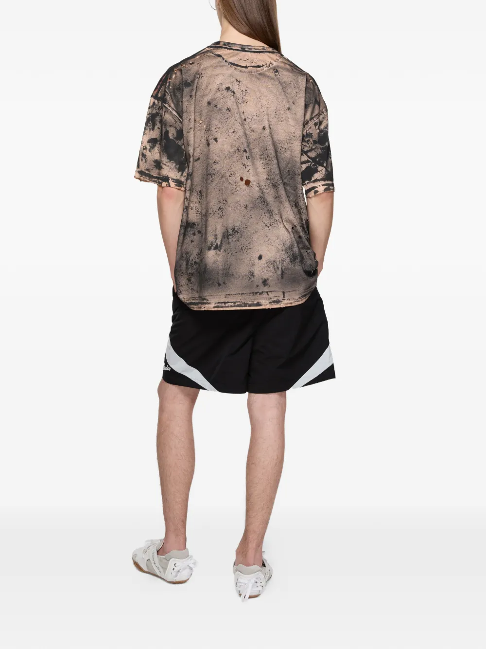 Acne Studios T-shirt met logo en stras Zwart