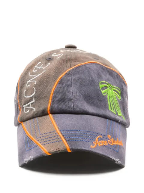 Acne Studios embroidered distressed hat