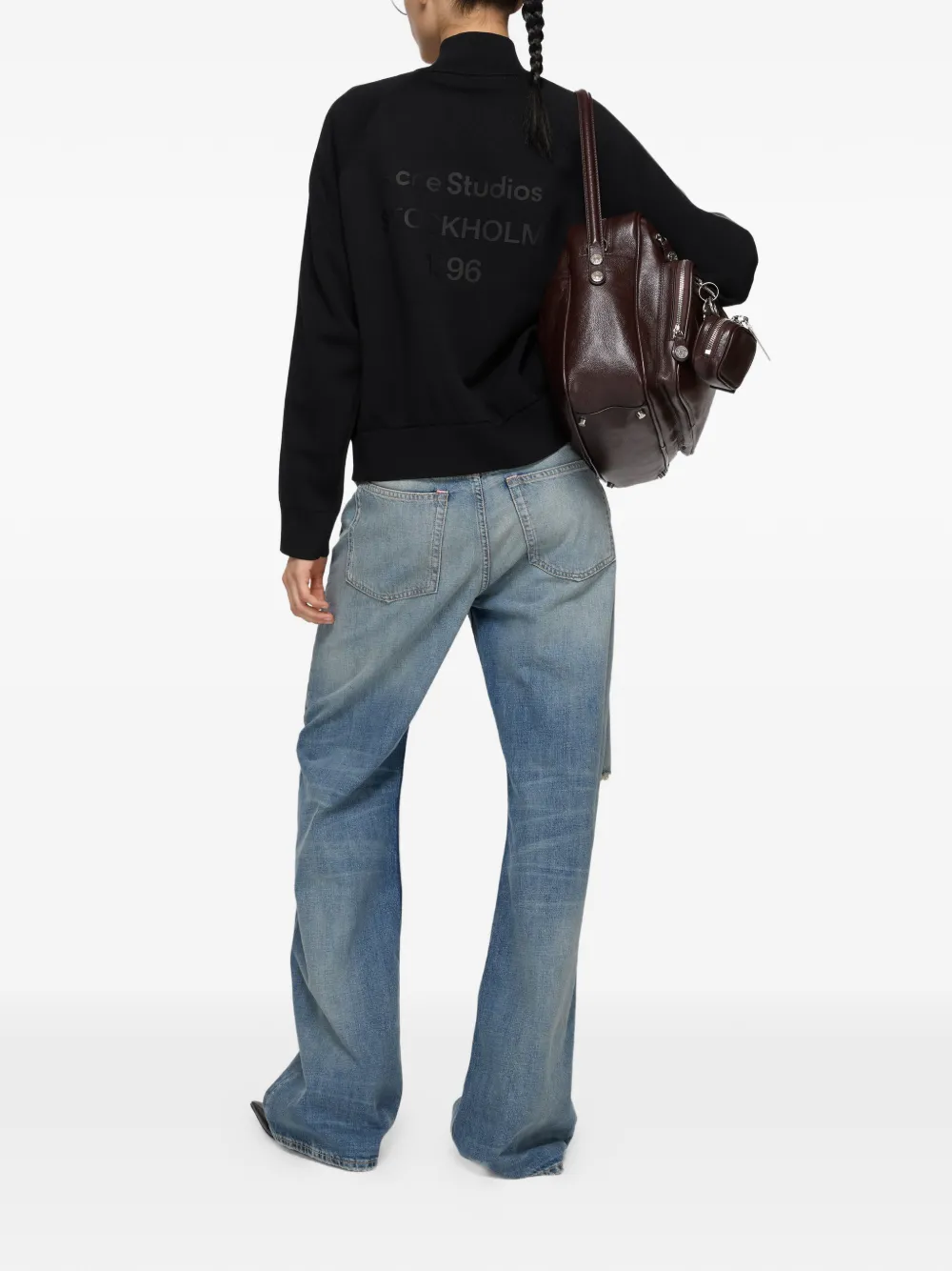  Acne Studios Logo-print Sweatshirt - Black 