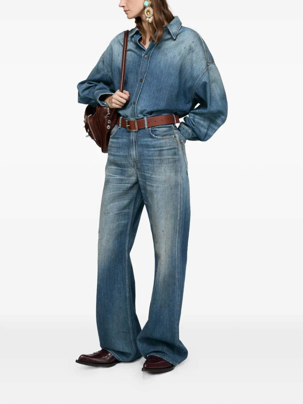  Acne Studios Button-front Denim Shirt - Blue 