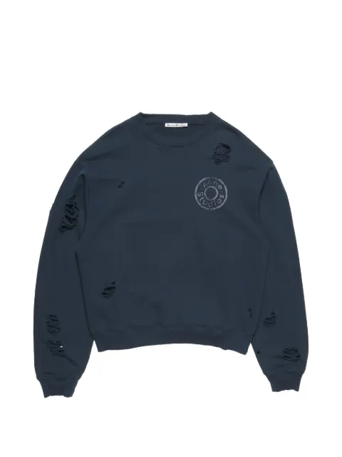 Acne Studios distressed logo sweatshirt