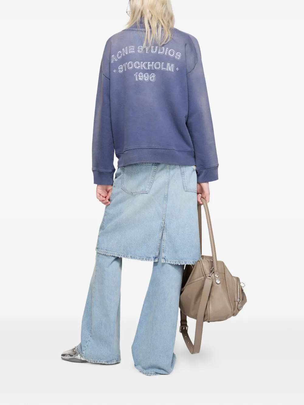 Acne Studios Sweater met logo Blauw