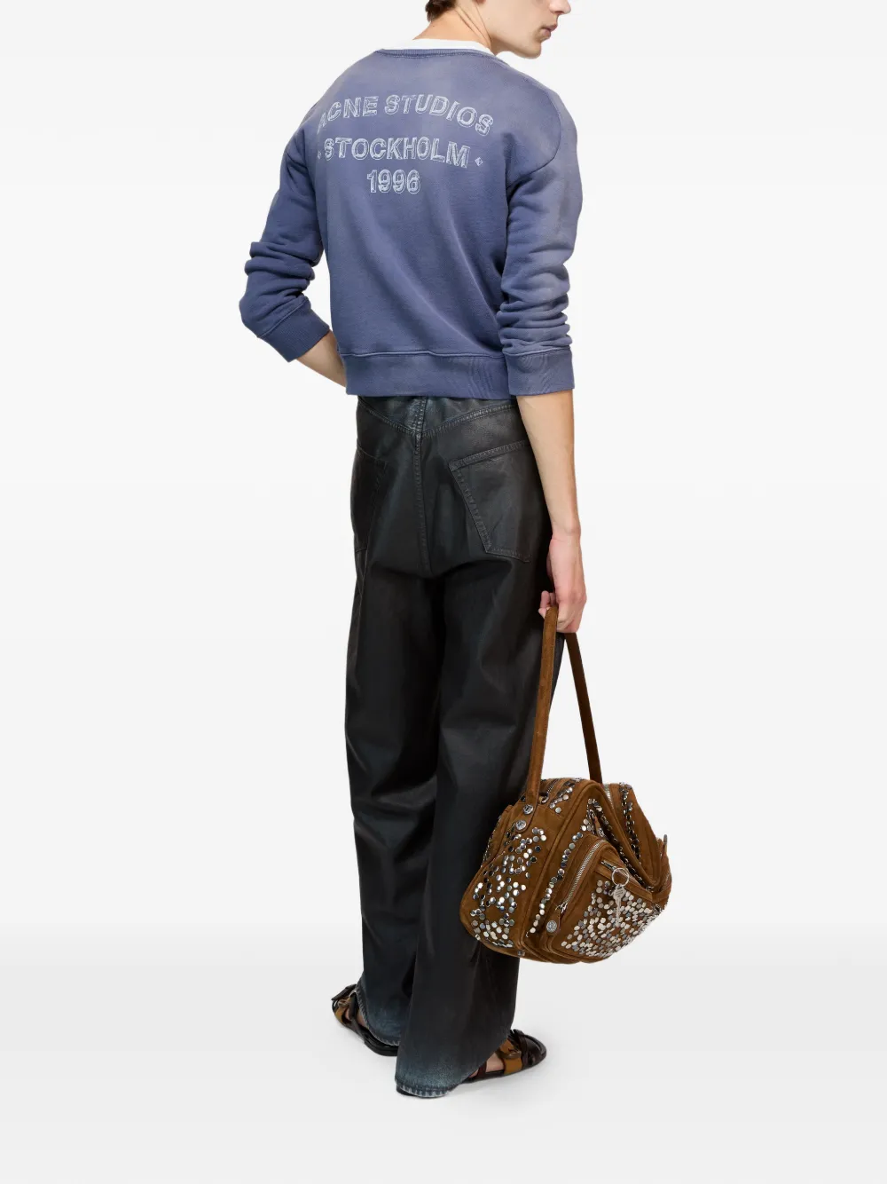 Acne Studios Sweater met logo Blauw