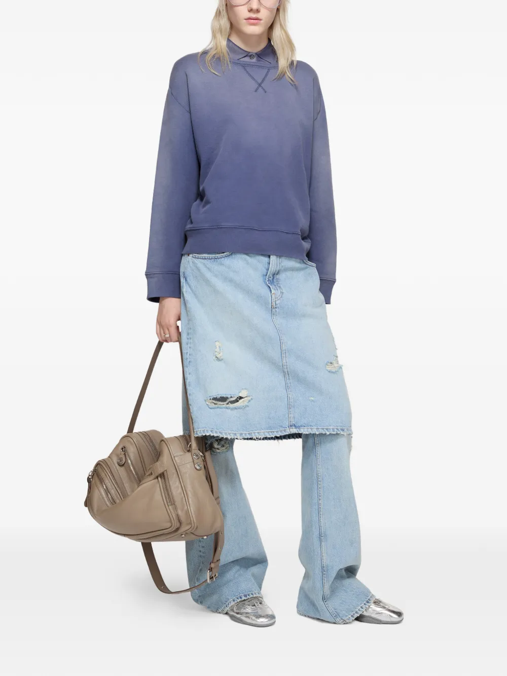 Acne Studios Sweater met logo Blauw