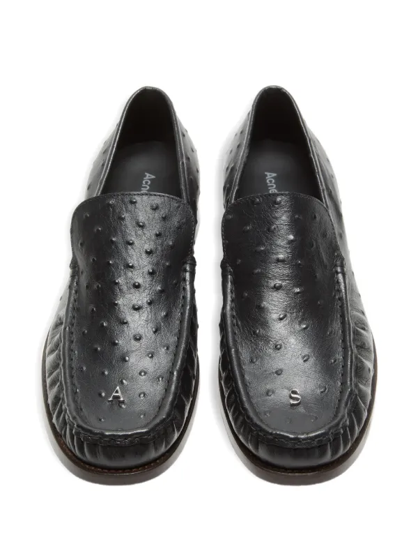 アクネ　ローファー　靴 Acne Studios レザーローファー | ブラック | FARFETCH JP
