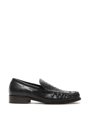 Jil Sander レザーローファー | ブラック | FARFETCH JP