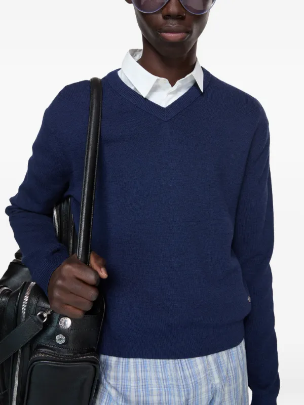 Acne Studios V-neck Sweater | Blue | FARFETCH