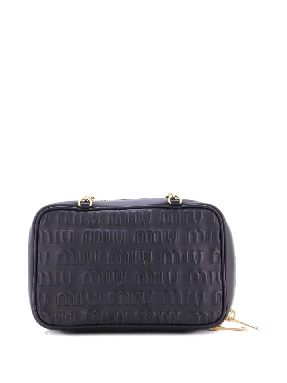 Miu Miu Pre-Owned Softy Chain Camera Bag Logo Embossed Leather Medium shoulder bag | Pre-Owned | Image 2