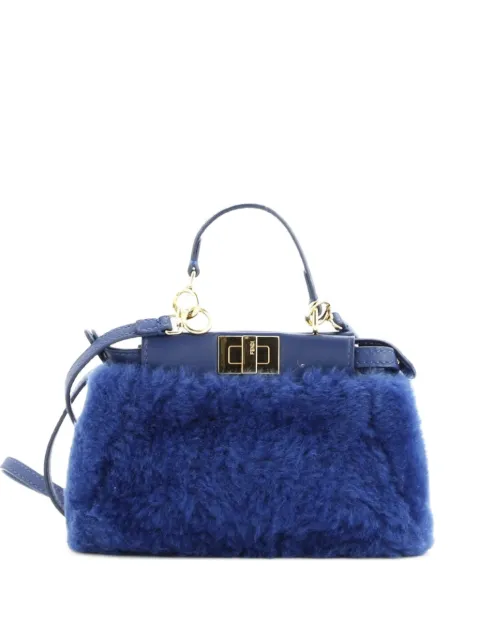 Fendi Pre-Owned Peekaboo Bag Fur Micro satchel