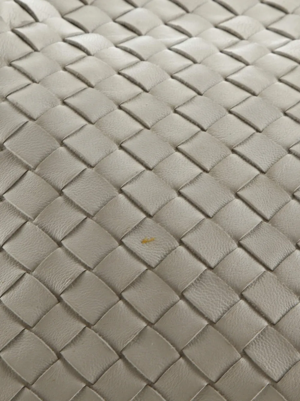 Pre-owned Bottega Veneta Nodini Intrecciato Nappa Small Crossbody Bag In Neutral