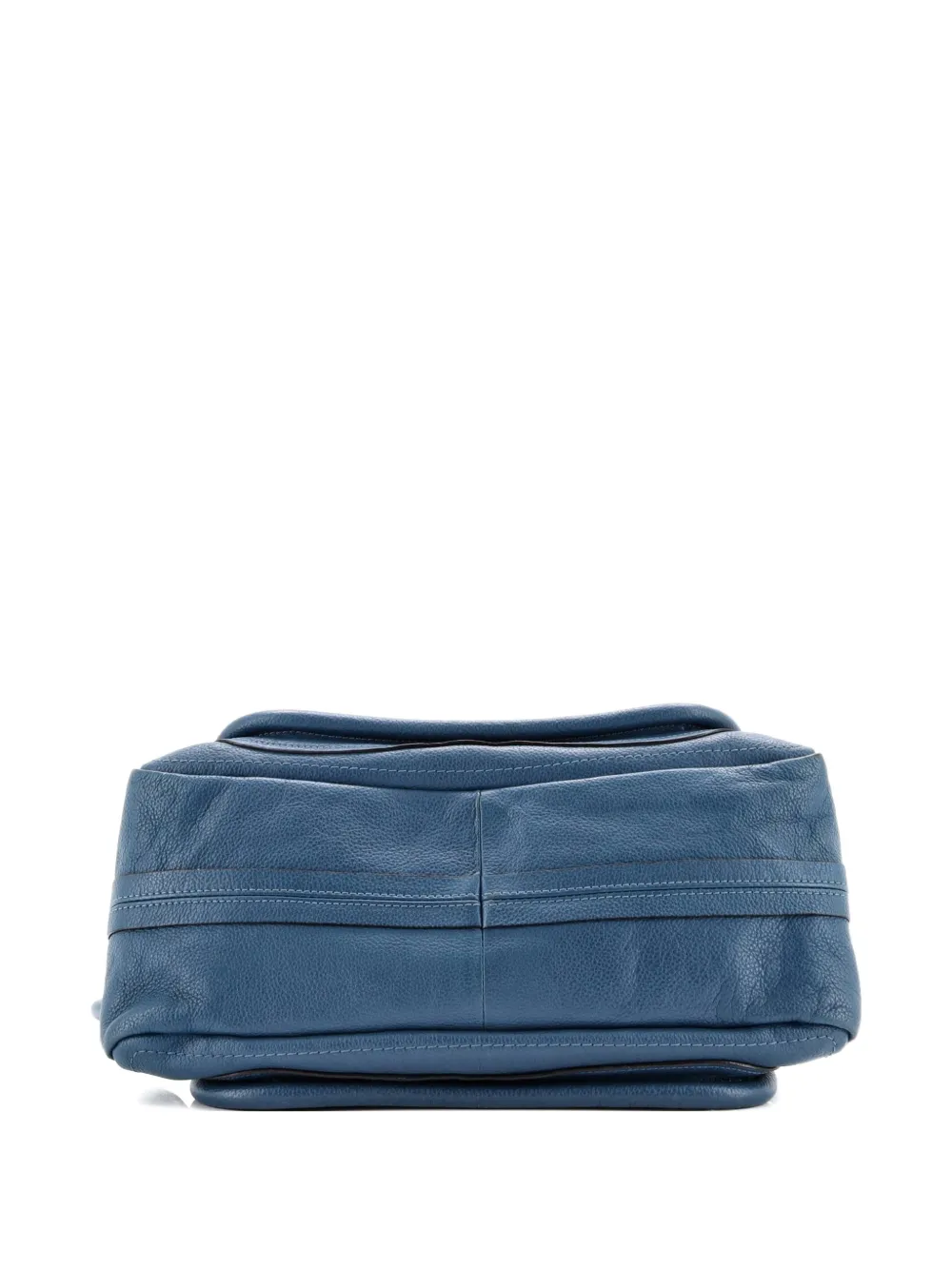 Pre-owned Chloé Paraty Top Handle Bag Leather Medium Satchel In Blue