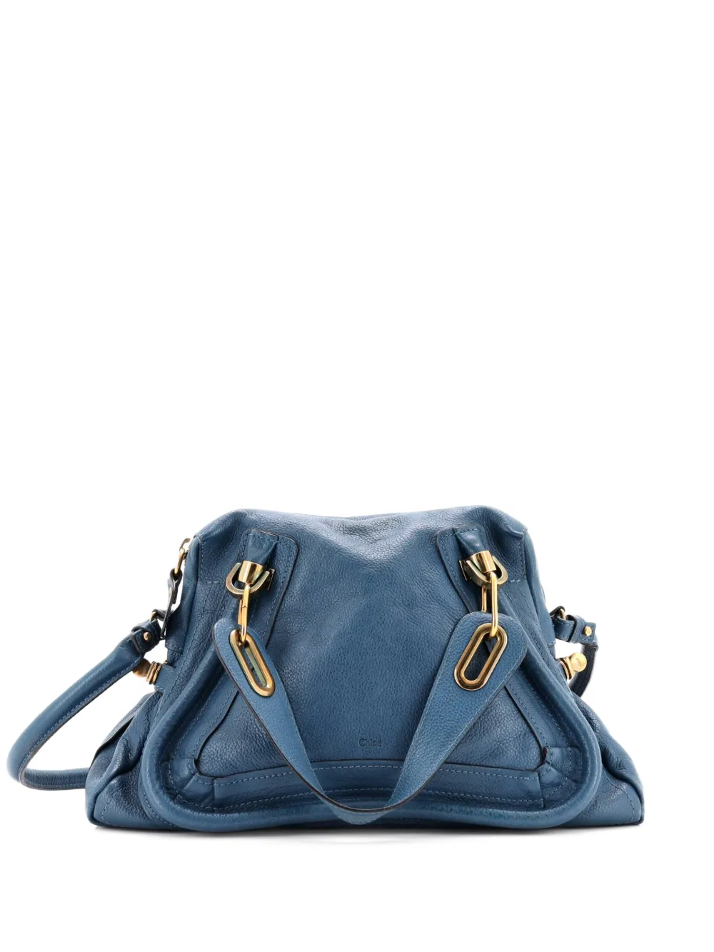 Chloé Pre-Owned Paraty Top Handle Bag Leather Medium satchel | Blue | Image 1
